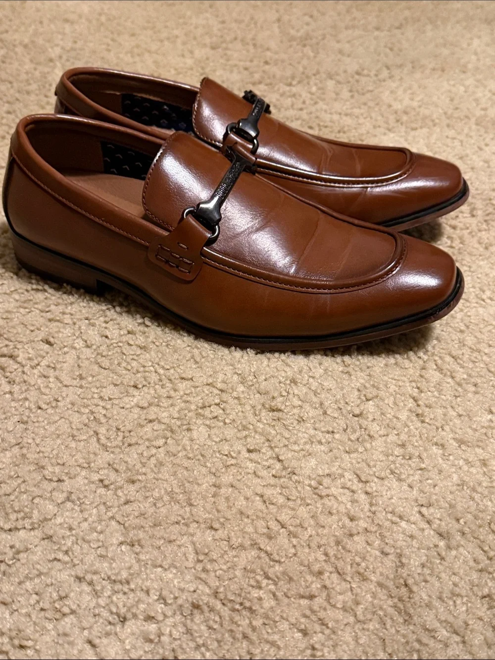 Tommy Hilfiger Men's Tan Leather Bit Loafers